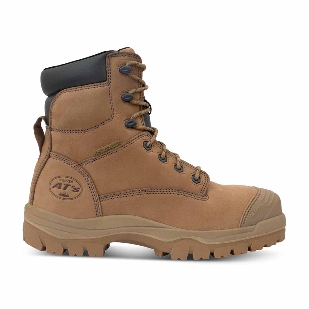 Oliver AT 45652Z - 150MM Zip Sided Composite Work Boots - Stone