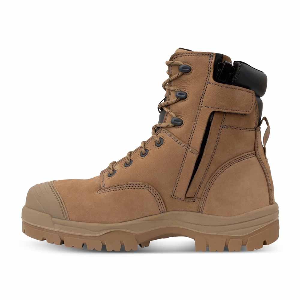 Oliver AT 45652Z - 150MM Zip Sided Composite Work Boots - Stone