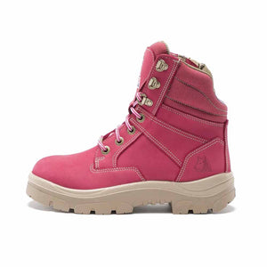 Steel Blue Southern Cross Zip Ladies 512761 Work Boots - Pink