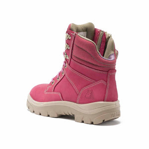 Steel Blue Southern Cross Zip Ladies 512761 Work Boots - Pink