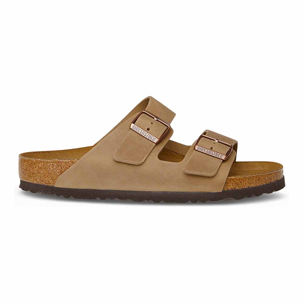 Birkenstock Arizona Oiled Leather Sandals - Regular - Tobacco Brown