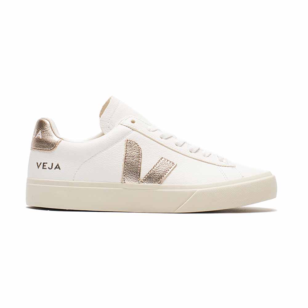 VEJA Campo Chromefree Leather - Extra White/Platine