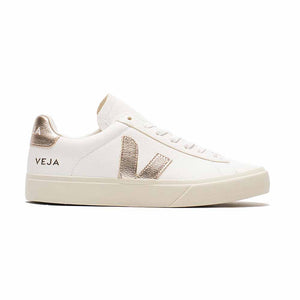 VEJA Campo Chromefree Leather - Extra White/Platine