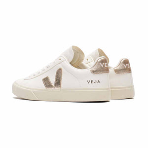 VEJA Campo Chromefree Leather - Extra White/Platine