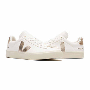 VEJA Campo Chromefree Leather - Extra White/Platine