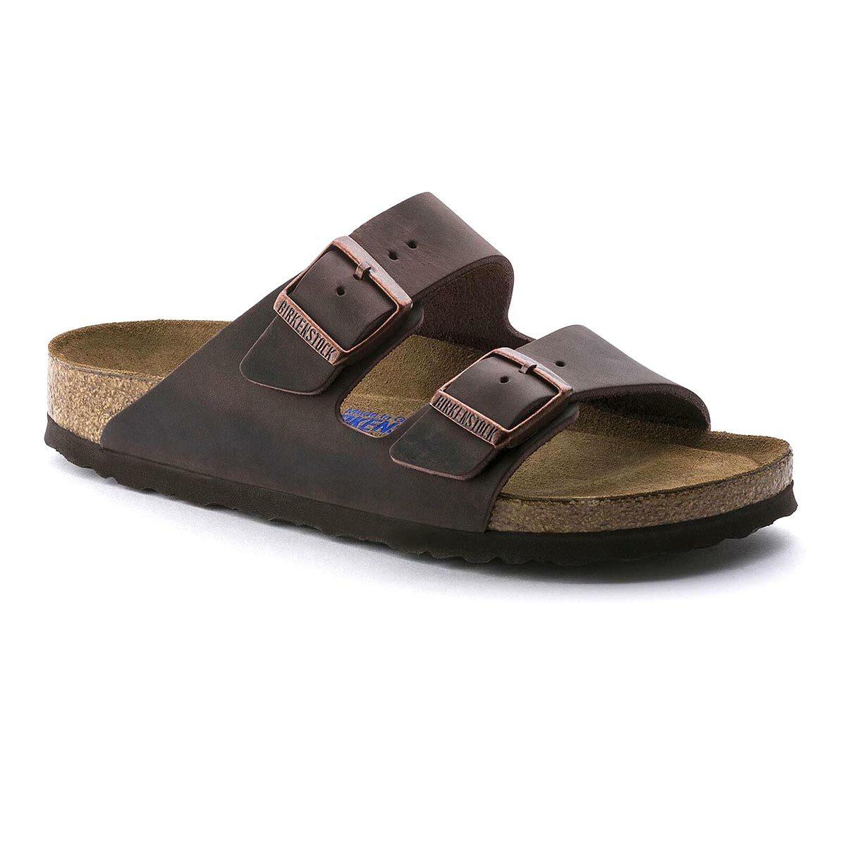 Arizona Soft Footbed Oiled Leather Sandals - Narrow - The Next Pair