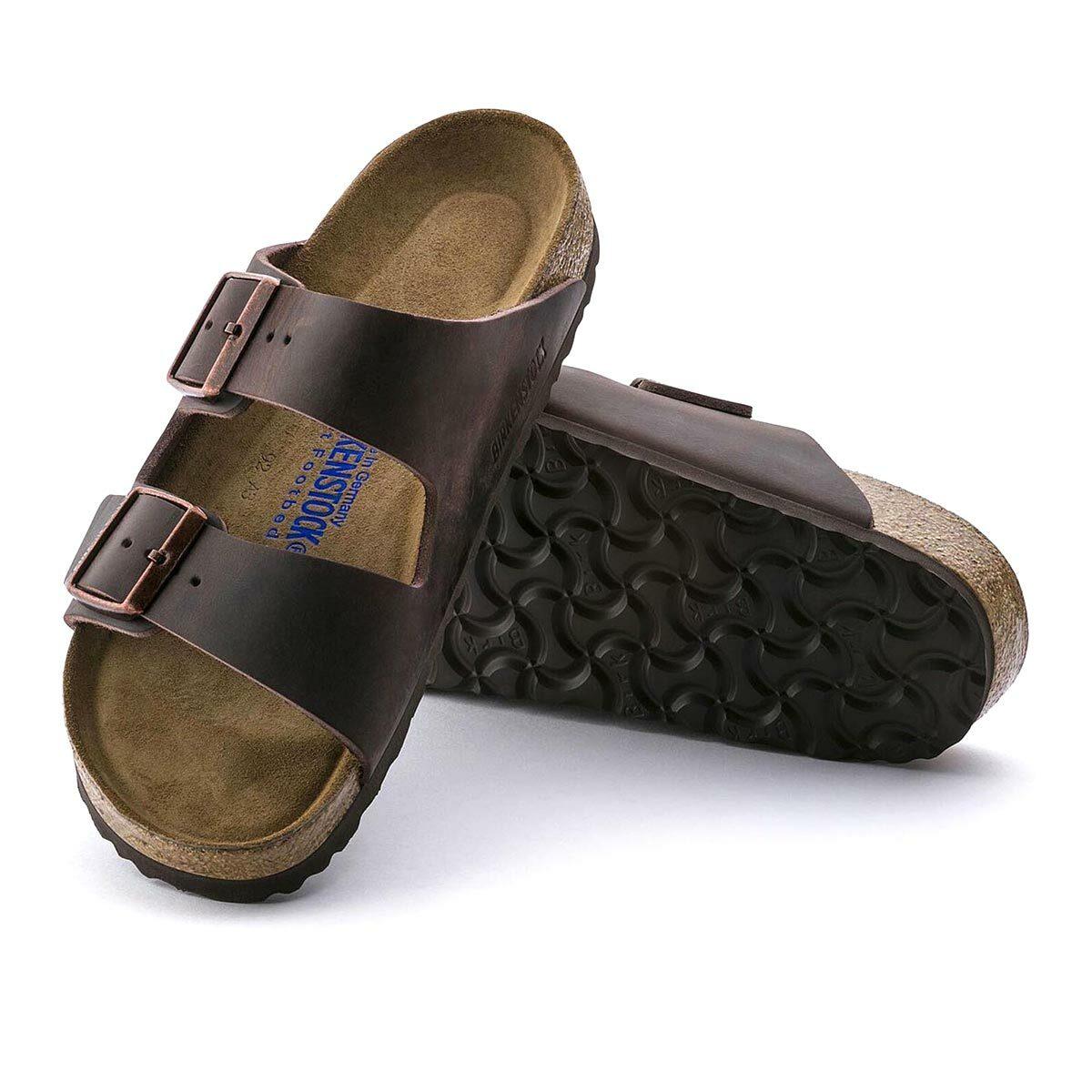 Arizona Soft Footbed Oiled Leather Sandals - Narrow - The Next Pair