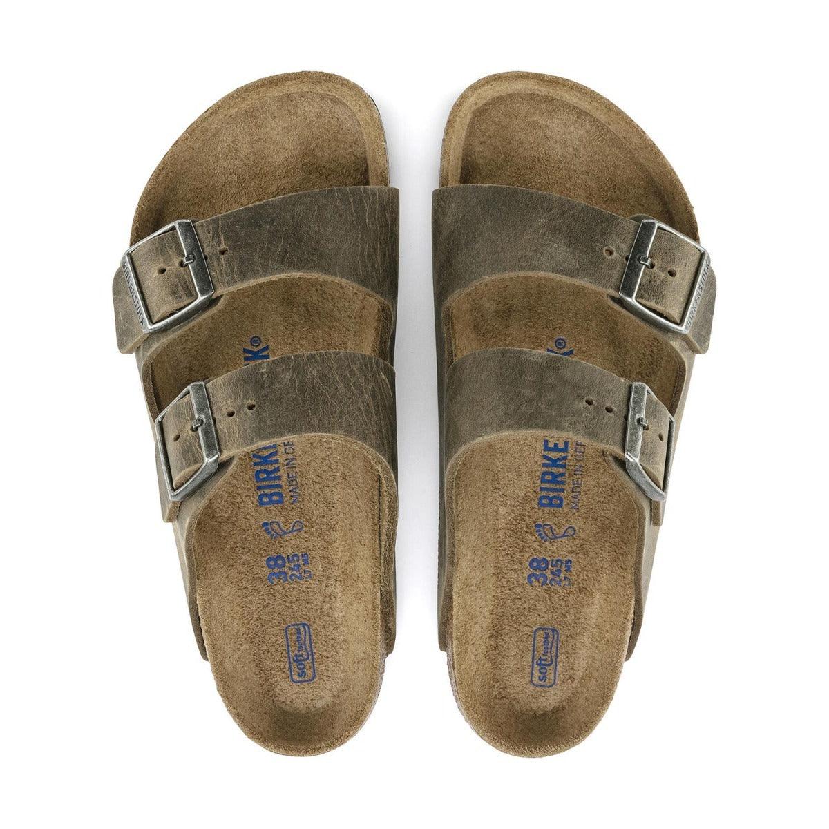 Arizona Soft Footbed Oiled Leather Sandals - Regular - The Next Pair