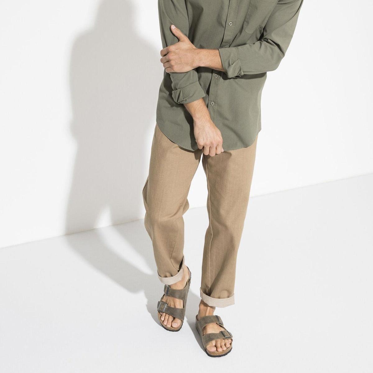 Khaki birkenstocks hot sale