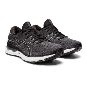 Asics Gel Nimbus 24 - Black/Pure Silver - The Next Pair