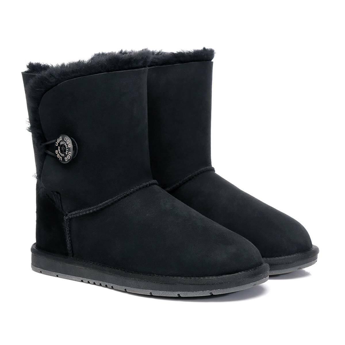 Australian Shepherd Ugg Short Button Premium Double Face - The Next Pair
