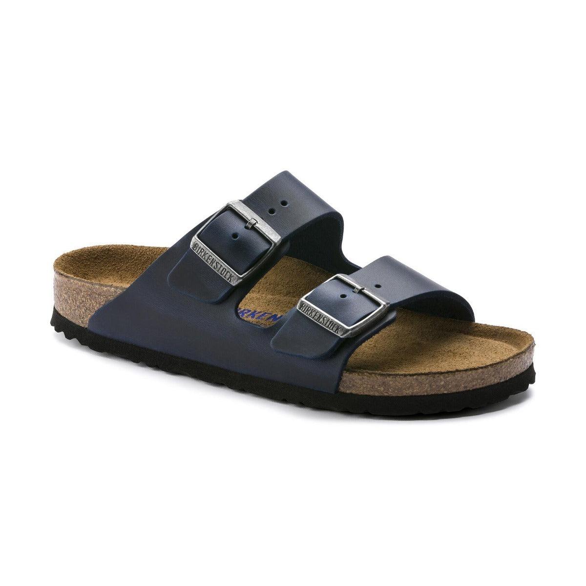 Birkenstock Arizona Oiled Nubuck Leather Soft Footbed Sandals - Regular - The Next Pair