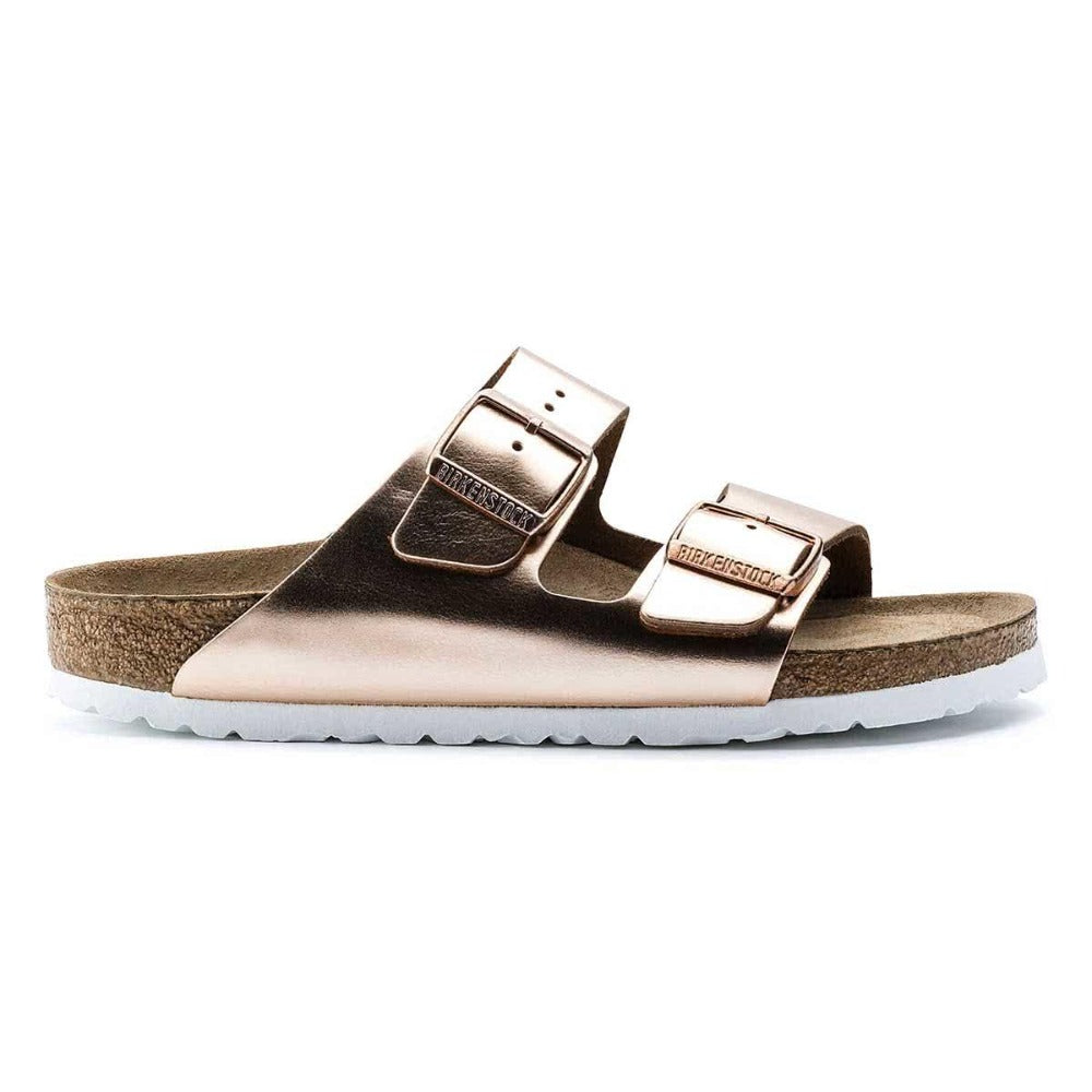 Birkenstock Arizona Soft Footbed Natural Leather Sandals - Narrow - The Next Pair