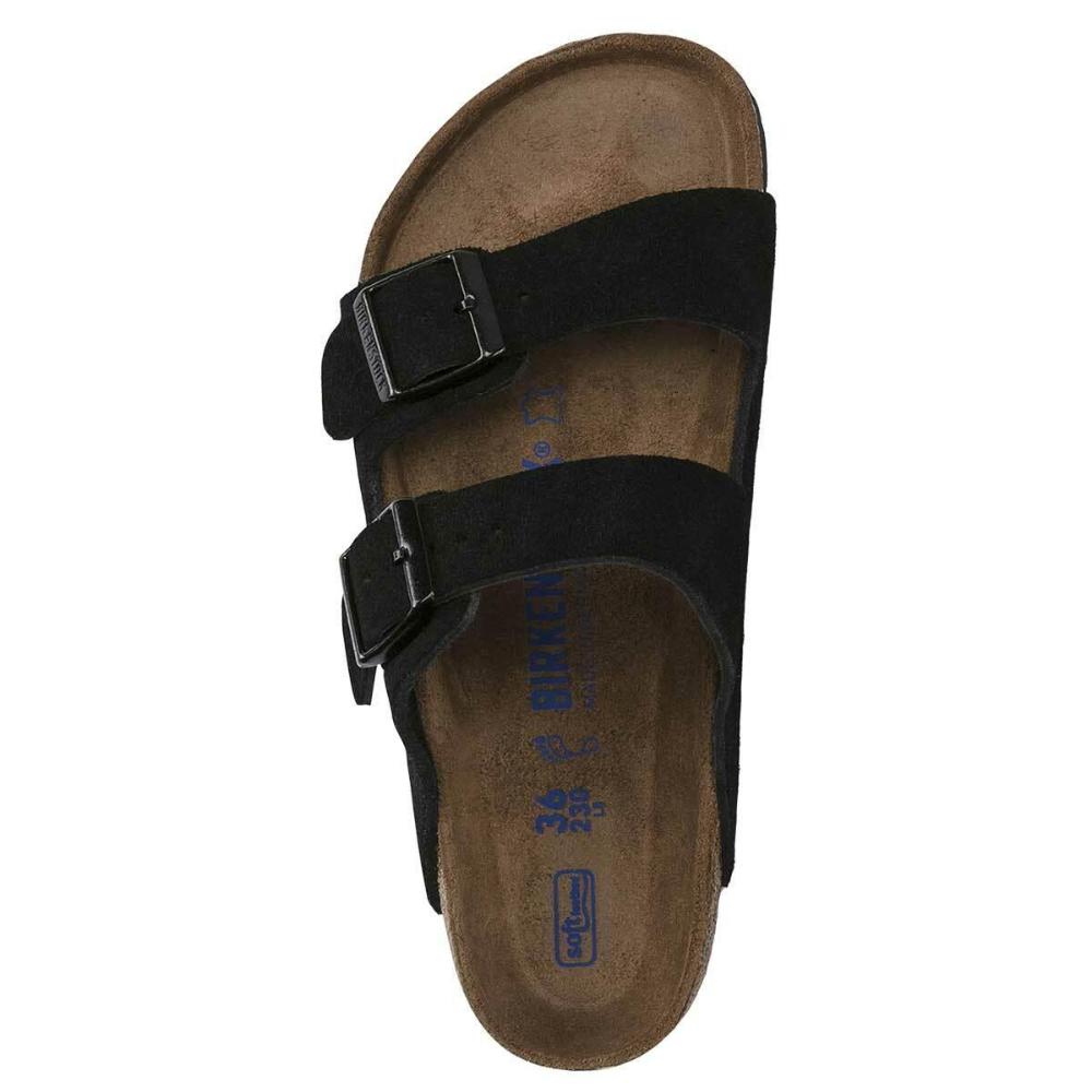 Birkenstock Arizona Suede Leather Soft Footbed Sandals - Regular - The Next Pair