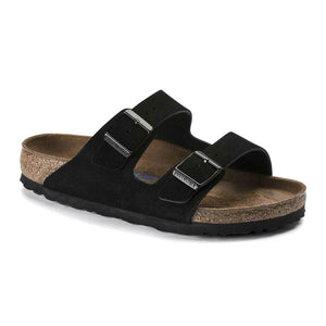 Birkenstock Arizona Suede Leather Soft Footbed Sandals - Regular - The Next Pair