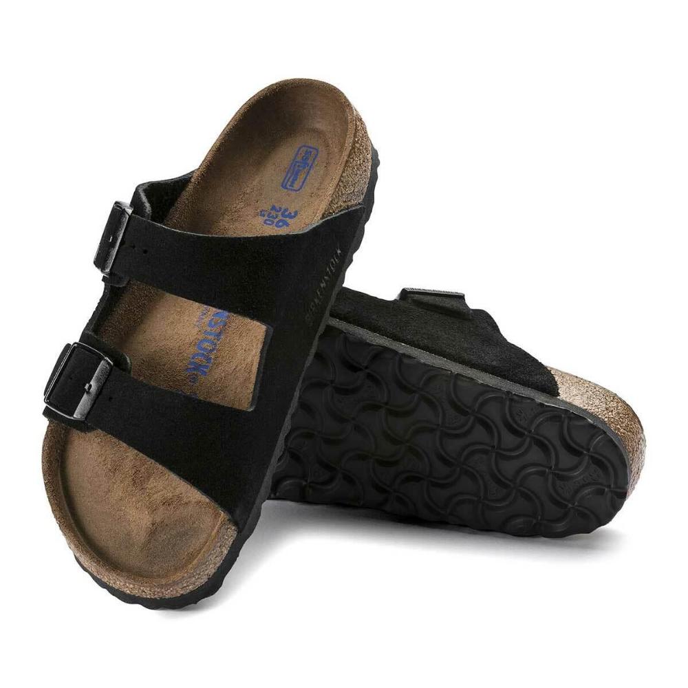 Birkenstock Arizona Suede Leather Soft Footbed Sandals - Regular - The Next Pair