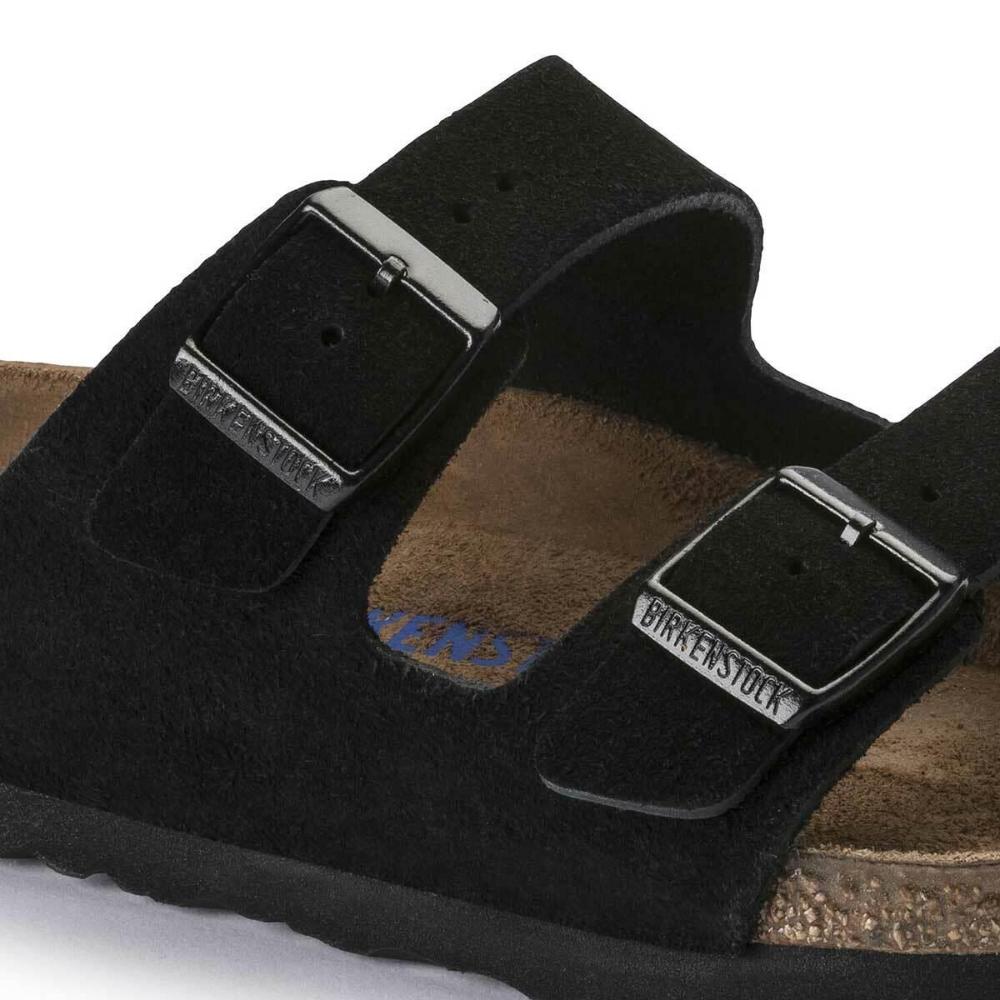 Birkenstock Arizona Suede Leather Soft Footbed Sandals - Regular - The Next Pair
