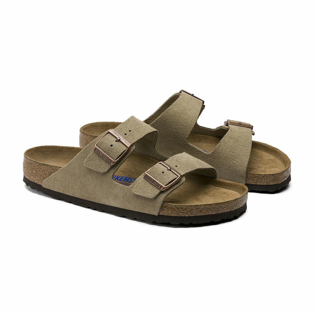 Birkenstock Arizona Suede Leather Soft Footbed Sandals - Regular - The Next Pair