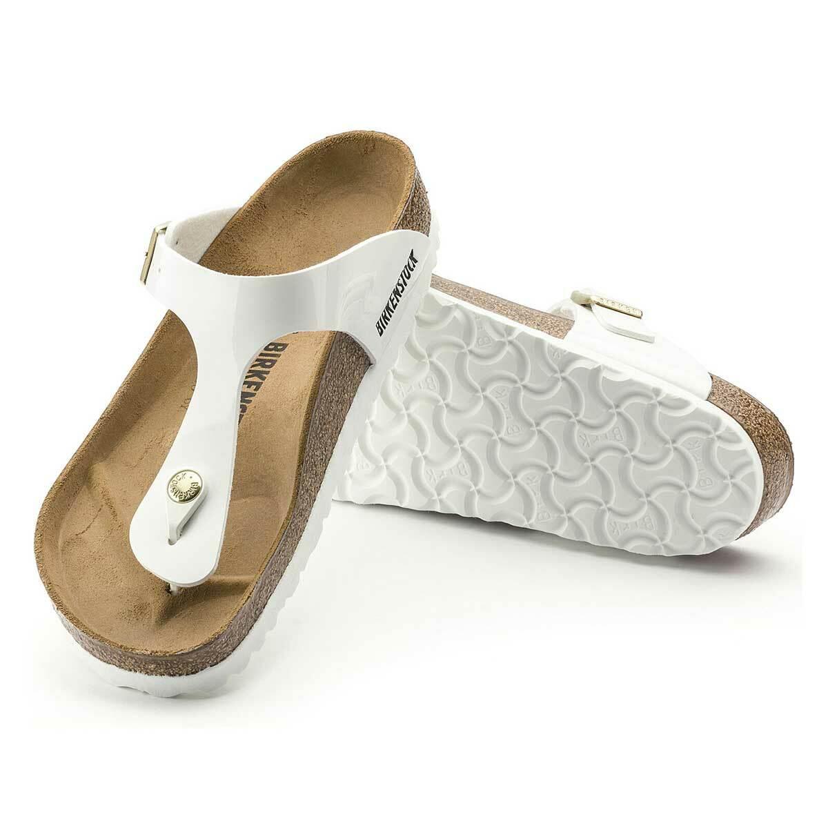 Birkenstock flip sale flops white