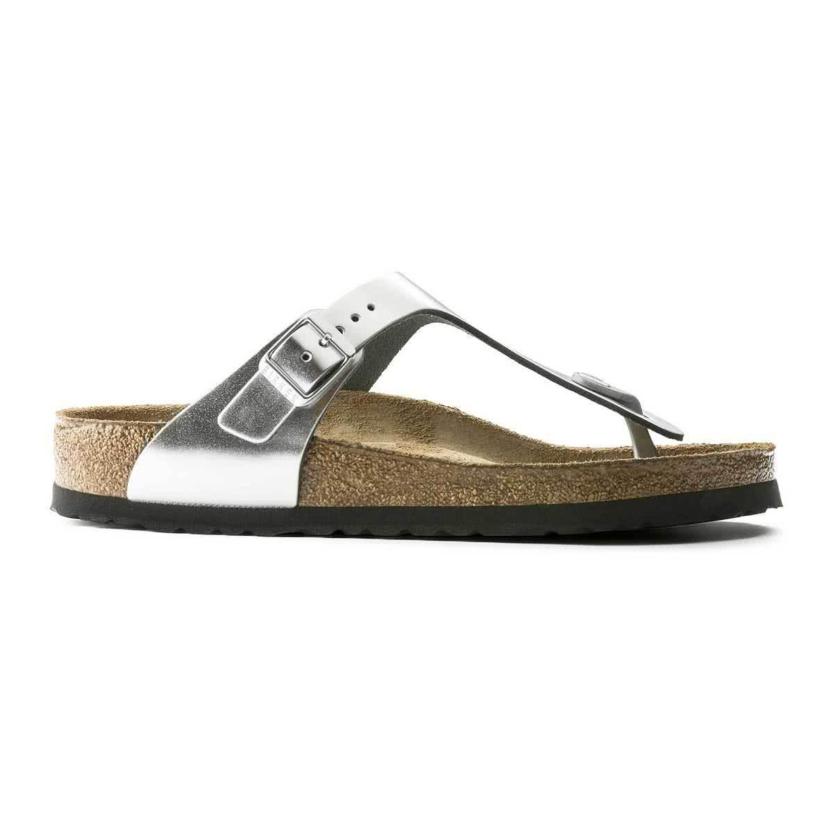 Birkenstock Gizeh Natural Leather Soft Footbed Sandals - Regular - The Next Pair