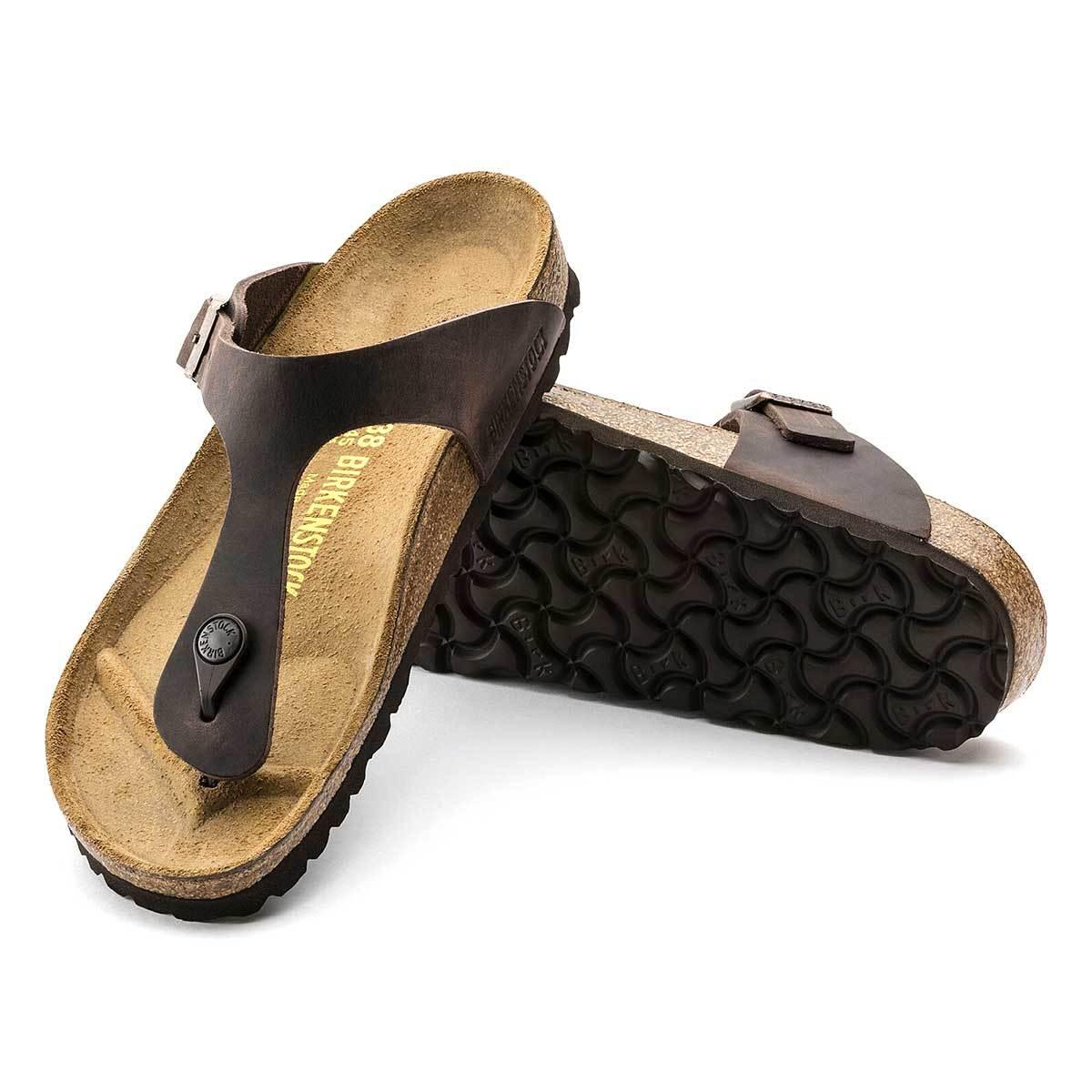 Birkenstock Gizeh Oiled Leather Sandals- Narrow - The Next Pair