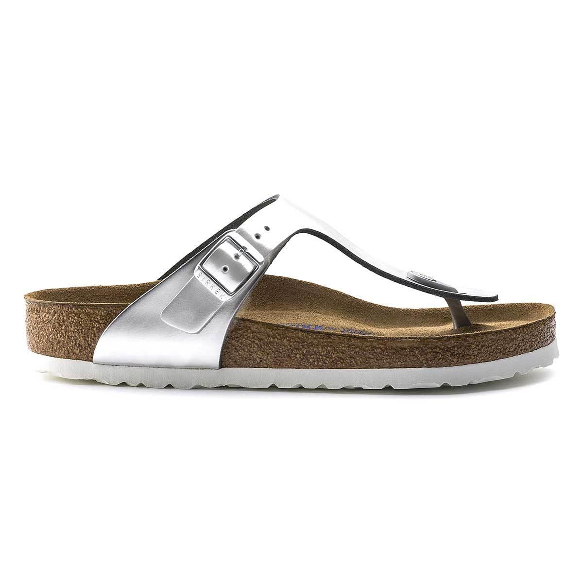 Birkenstock Gizeh Soft Footbed Natural Leather Sandals - Narrow - The Next Pair