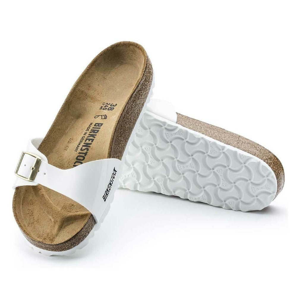 Birkenstock Madrid Birko-Flor Patent Sandals - Narrow - The Next Pair