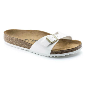 Birkenstock Madrid Birko-Flor Patent Sandals - Regular - The Next Pair