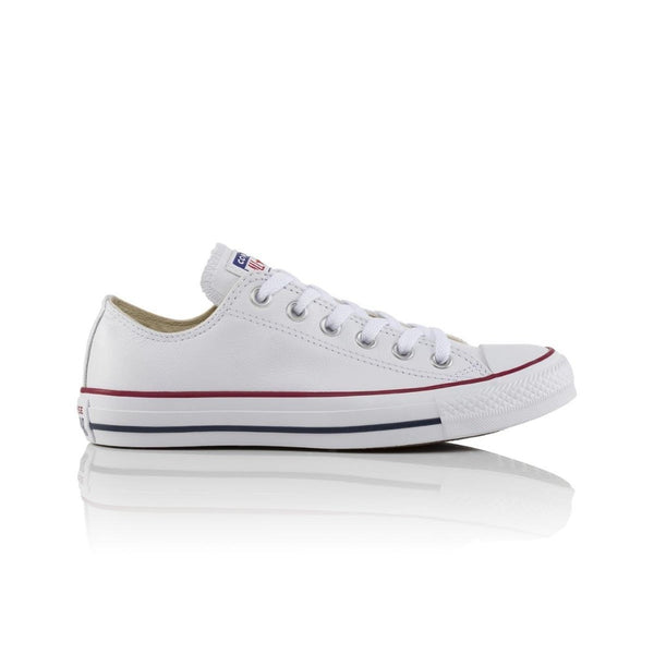 Converse white low hot sale top leather