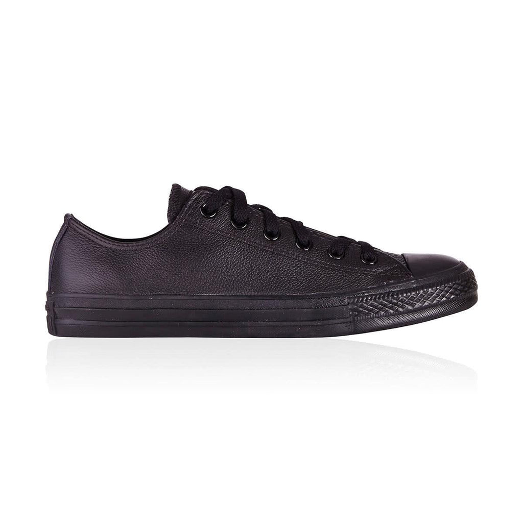 Chuck taylor all star leather black sale