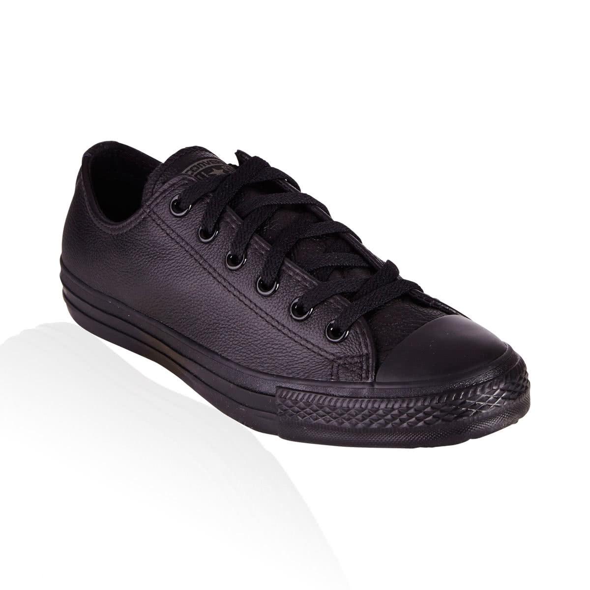 Converse black leather shoes australia Clearance