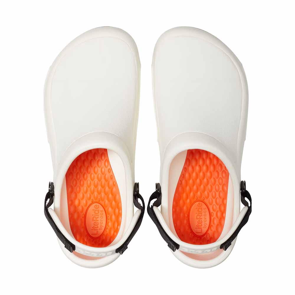 Crocs Bistro Pro Lite Ride Work Clogs - White - The Next Pair