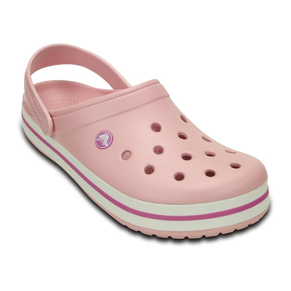Pink Color Crocs Shop Crocs Crocband Clog | Pearl Pink/Wild Orchid | The Next Pair