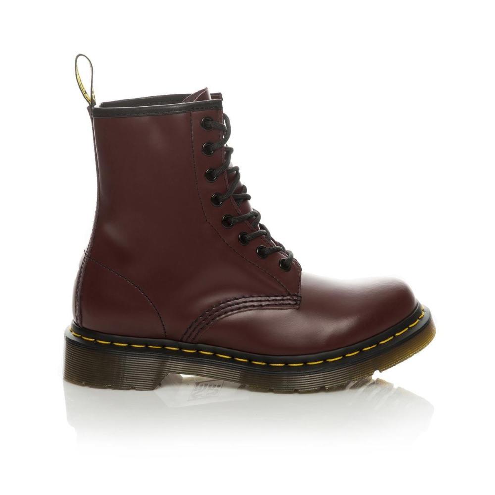 Shop Dr Martens Unisex 1460 Smooth Boots Cherry Red The Next Pair