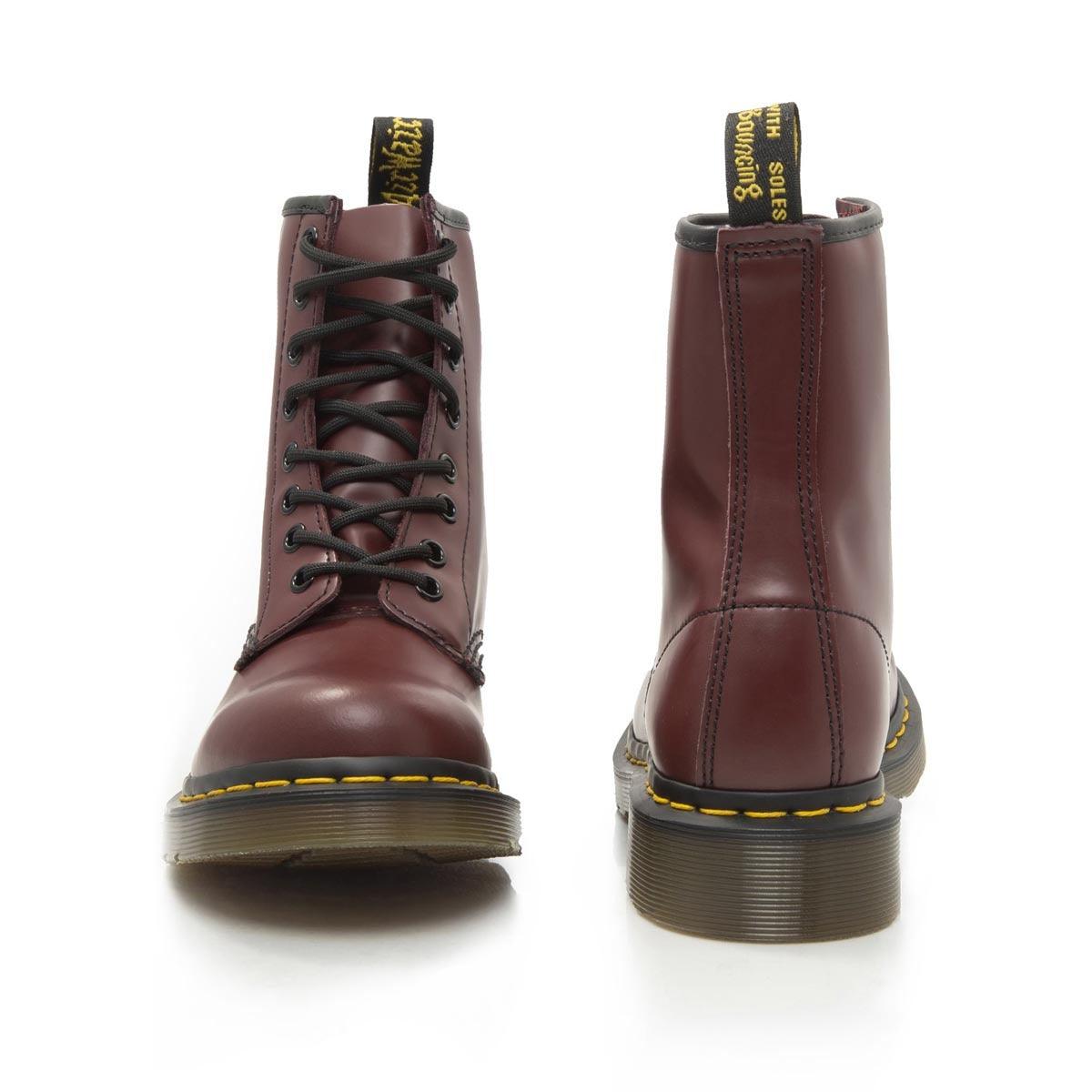 Shop Dr Martens Unisex 1460 Smooth Boots | Cherry Red - The Next Pair