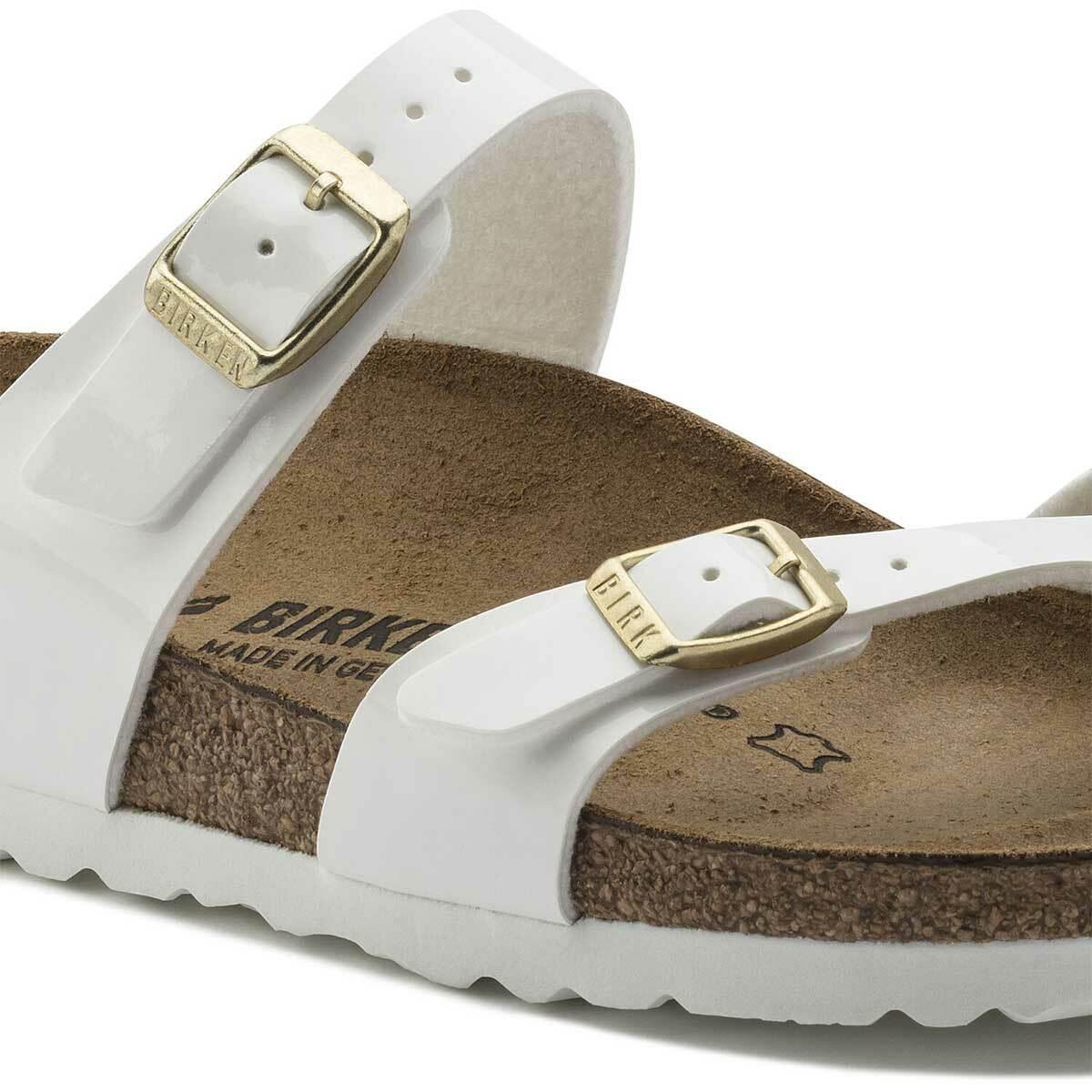 Birkenstock mayari hotsell patent white