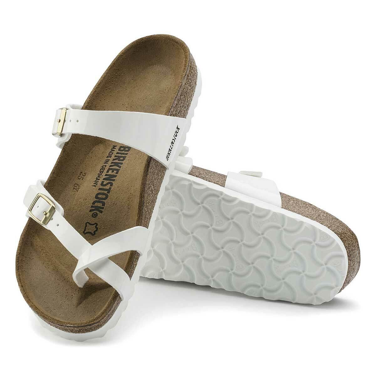 birkenstock mayari white patent