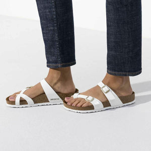Mayari Birko-Flor Patent Sandals - Regular - The Next Pair
