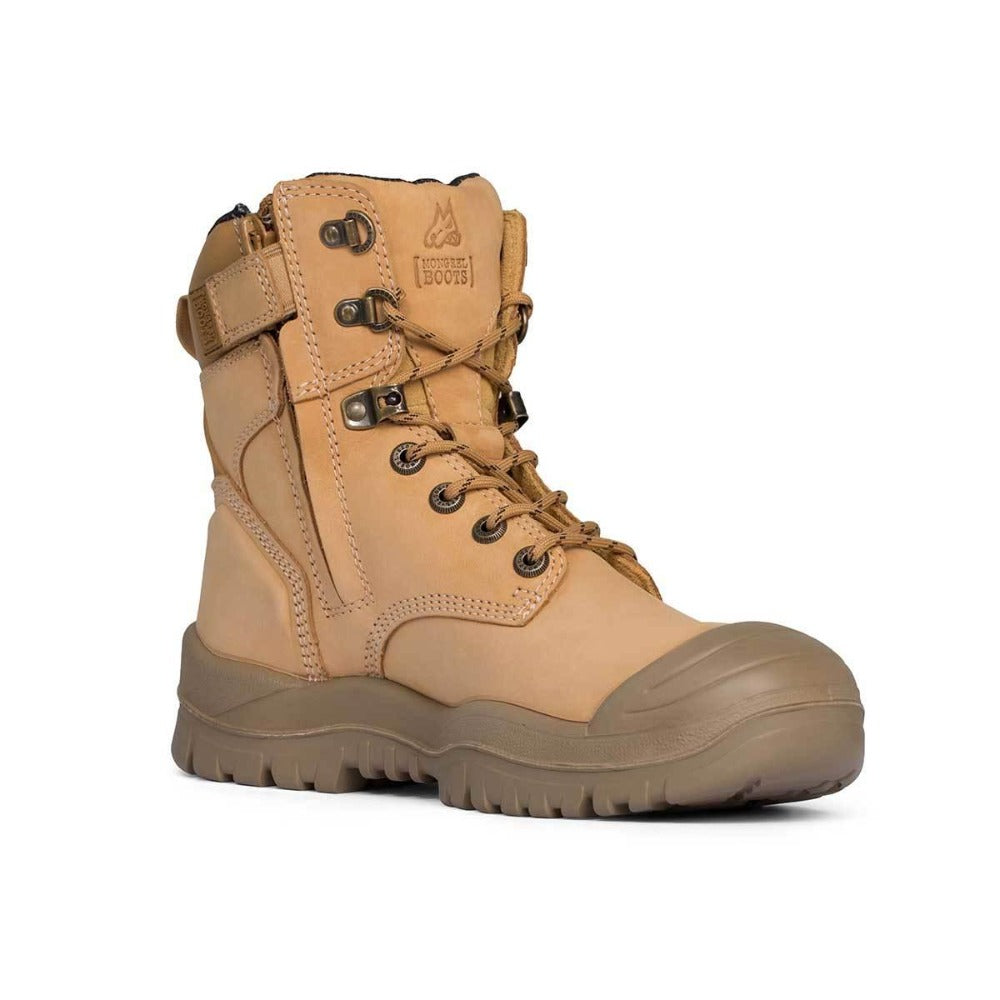 Mongrel High Leg Zipsider Scuff Cap Work Boots - The Next Pair