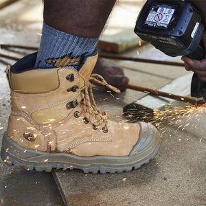 Mongrel High Leg Zipsider Scuff Cap Work Boots - The Next Pair