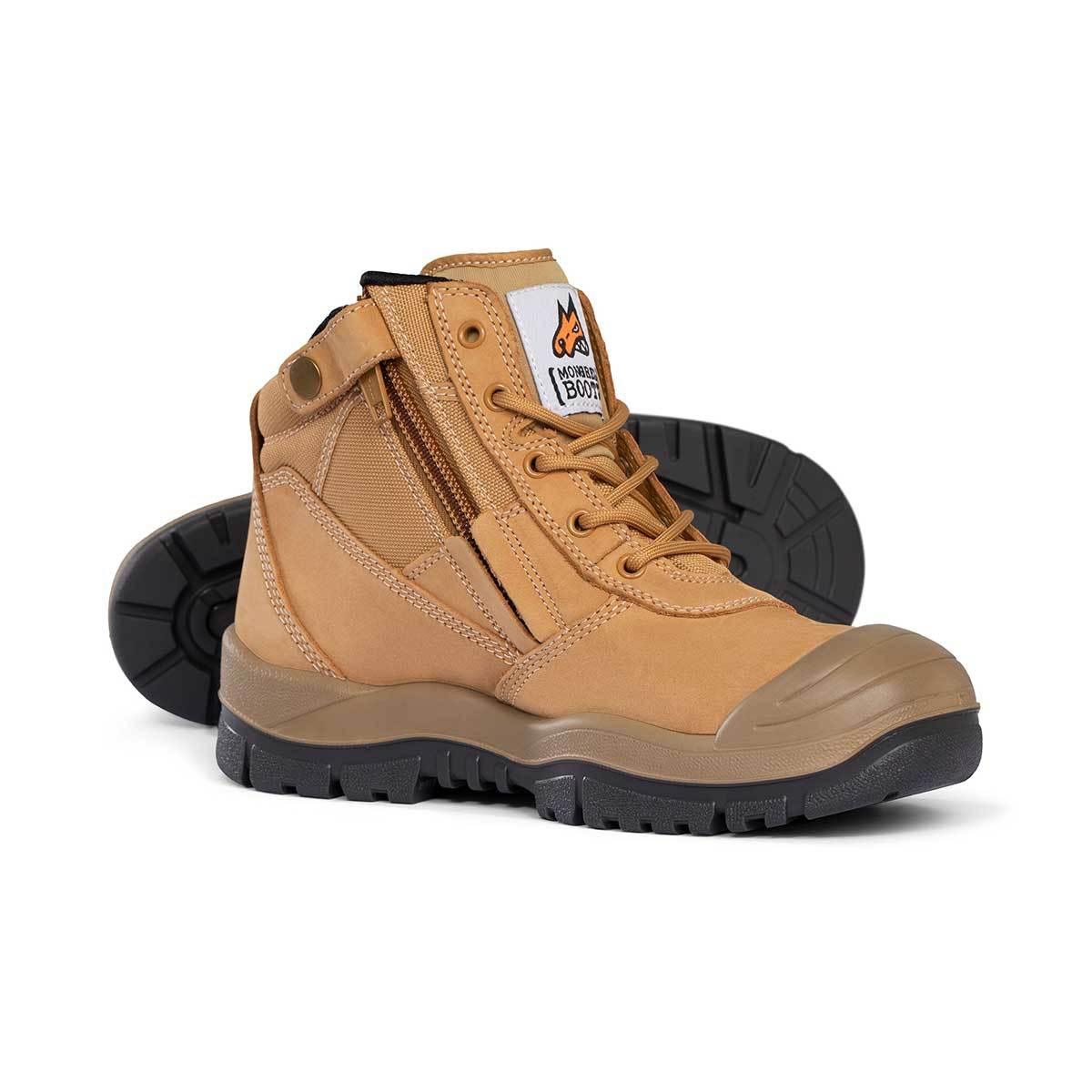 Mongrel Zipsider Scuff Cap Safety Steel Toe Work Boots - The Next Pair