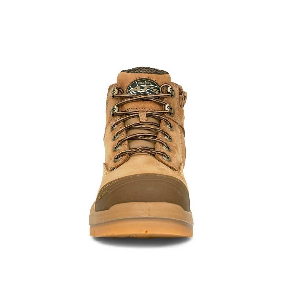 Oliver AT 55-350Z 130MM Zip Sided Safety Steel Toe Work Boots - The Next Pair