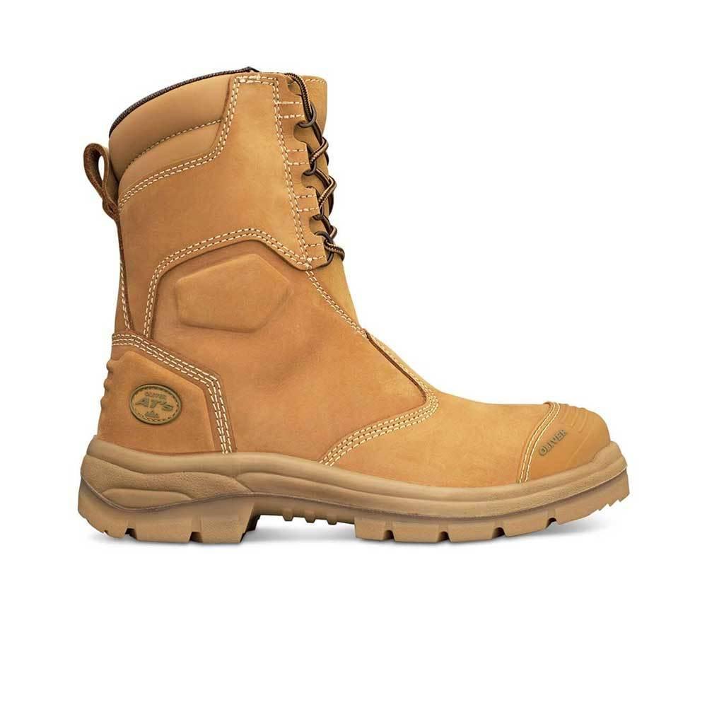 Oliver AT 55-385 - 200MM Hi-Leg Zip Sided Safety Steel Toe Work Boots - The Next Pair