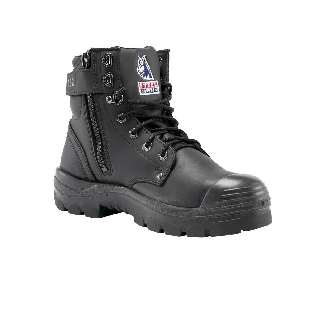 Steel Blue Argyle Zip Bump Cap Work Boots - The Next Pair