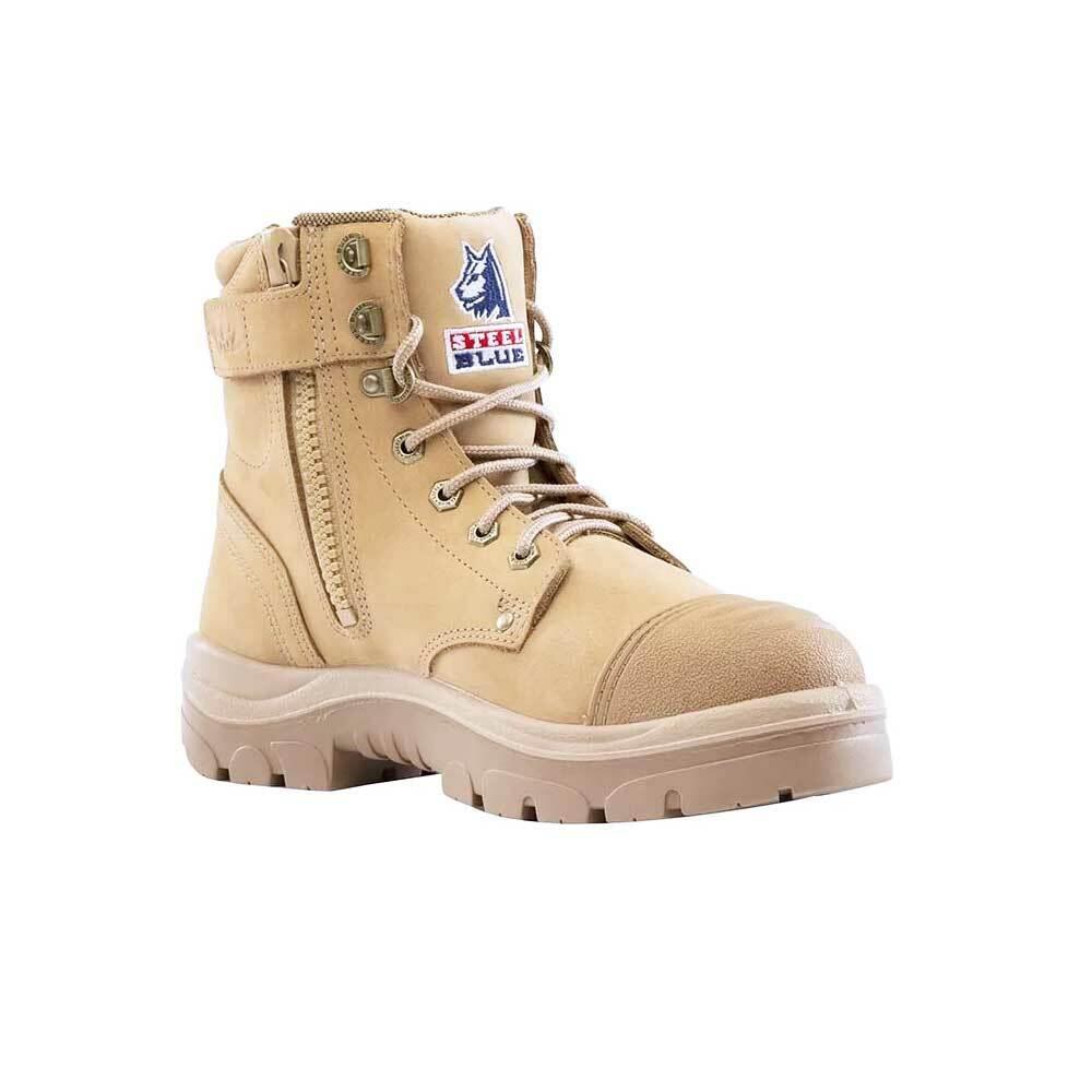 Steel Blue Argyle Zip Scuff Cap Work Boots - The Next Pair