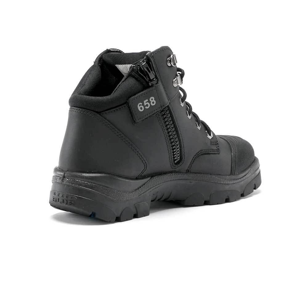 Steel Blue Parkes Zip Men's Steel Toe Work Boots Black in Size 11.5