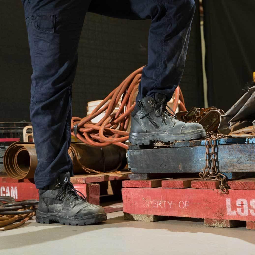 Steel Blue Parkes Zip Scuff Cap Work Boots - The Next Pair